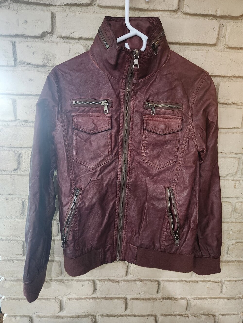 NWT Women's Faux Leather Jacket